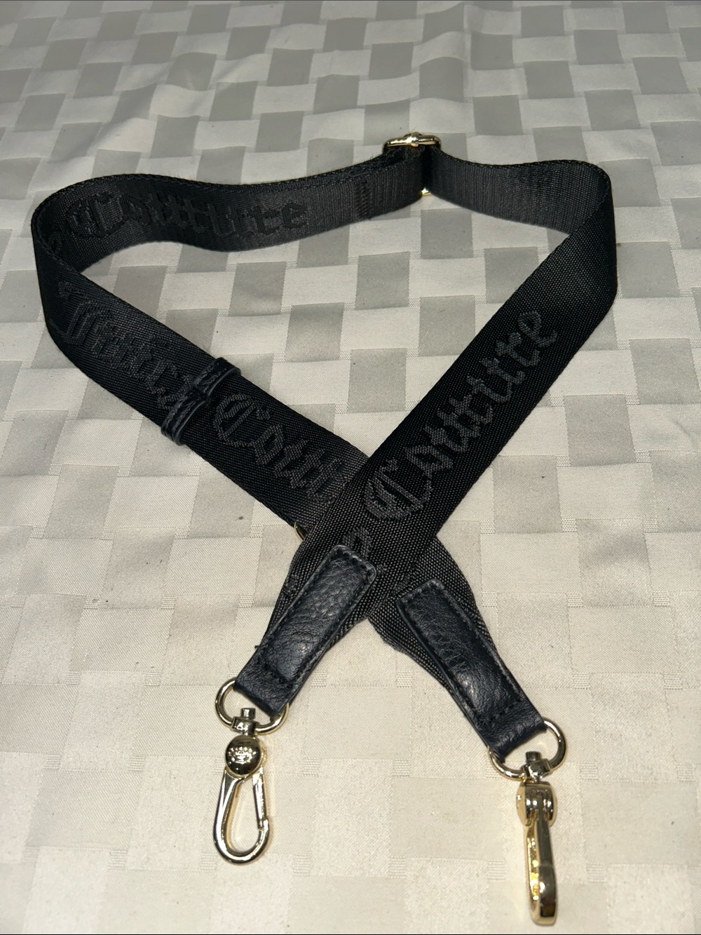 Juicy Couture Adjustable Black Webbing Replacement Strap